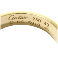 Cartier Vintage - 18K Mini Love Ring - Cartier Ring in Gold - Luxury High Quality - Avvenice