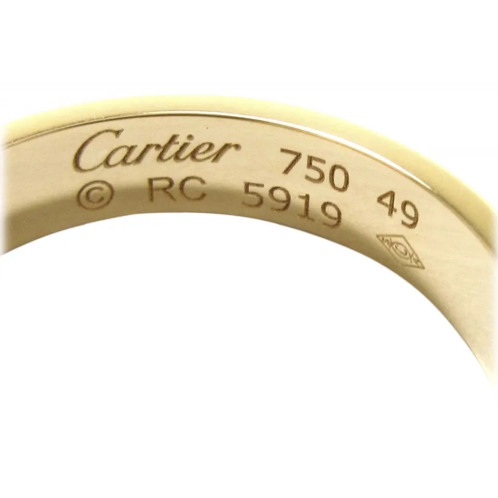 Cartier Vintage - 18K Mini Love Ring - Cartier Ring in Gold - Luxury High Quality - Avvenice