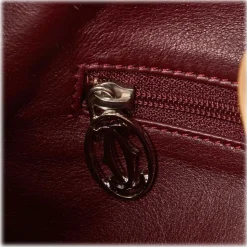 Cartier Vintage - Leather Shoulder Bag - Brown Beige - Leather Shoulder Bag - Luxury High Quality - Avvenice