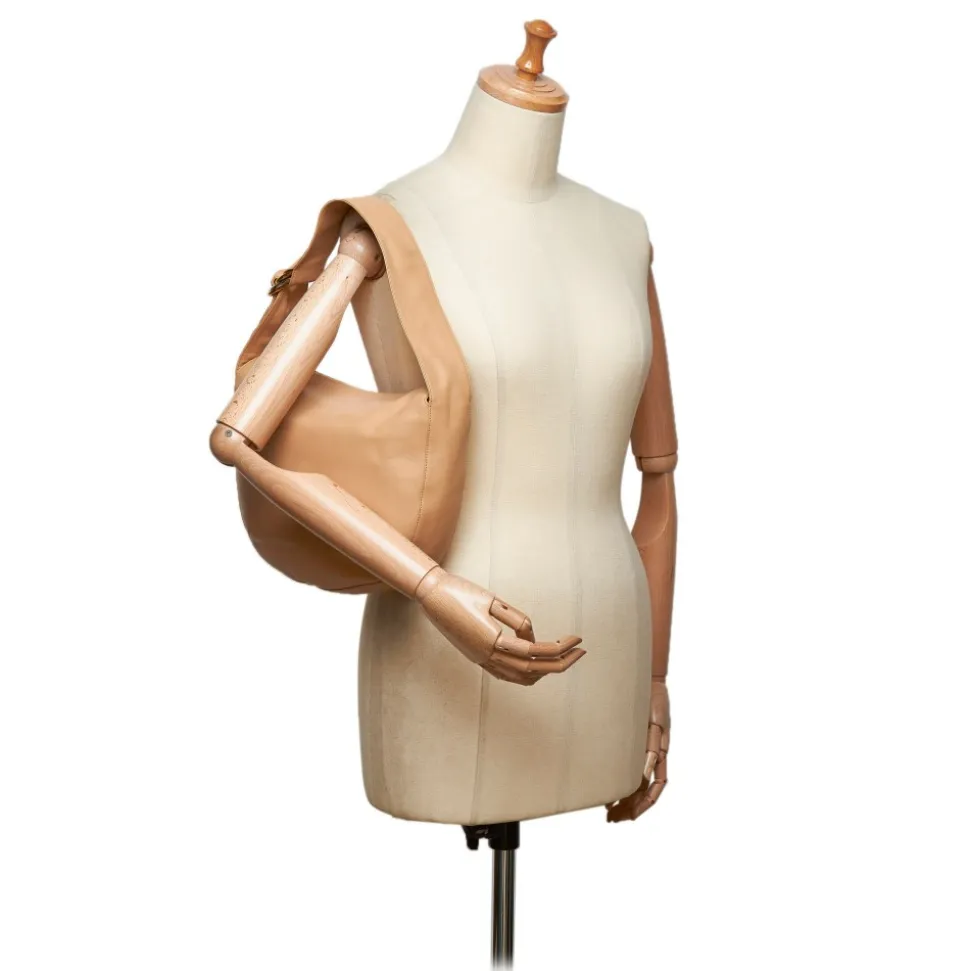 Cartier Vintage - Leather Shoulder Bag - Brown Beige - Leather Shoulder Bag - Luxury High Quality - Avvenice