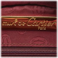Cartier Vintage - Leather Must De Cartier Crossbody Bag - Bordeau - Leather Handbag - Luxury High Quality - Avvenice