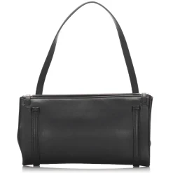 Cartier Vintage - Leather Shoulder Bag - Black - Cartier Handbag in Leather - Luxury High Quality - Avvenice