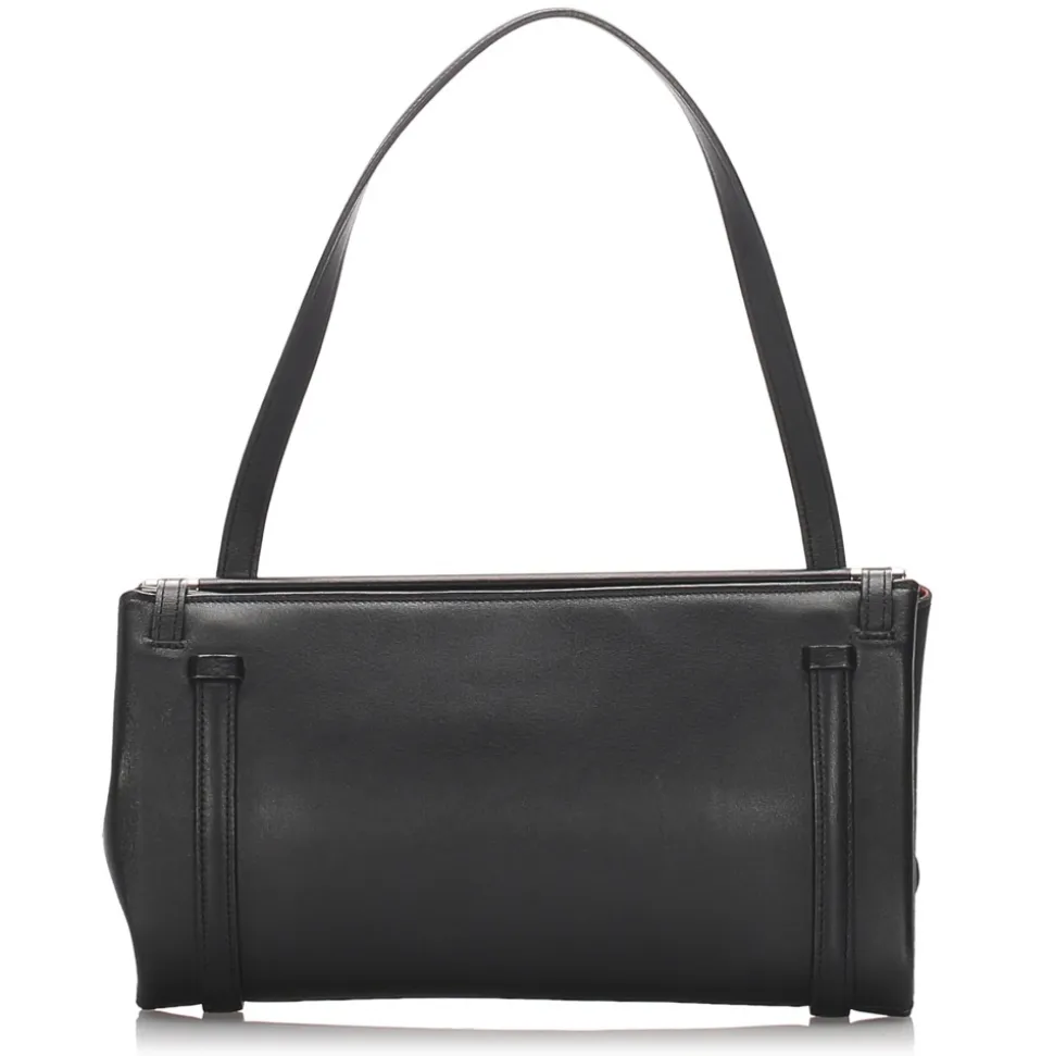 Cartier Vintage - Leather Shoulder Bag - Black - Cartier Handbag in Leather - Luxury High Quality - Avvenice
