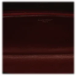 Cartier Vintage - Leather Shoulder Bag - Black - Cartier Handbag in Leather - Luxury High Quality - Avvenice