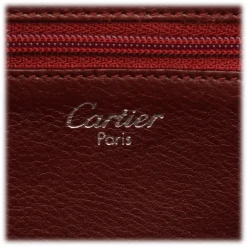 Cartier Vintage - Leather Shoulder Bag - Black - Cartier Handbag in Leather - Luxury High Quality - Avvenice