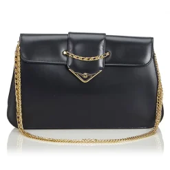 Cartier Vintage - Leather S De Cartier Sapphire - Black - Leather Shoulder Bag - Luxury High Quality - Avvenice