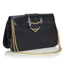 Cartier Vintage - Leather S De Cartier Sapphire - Black - Leather Shoulder Bag - Luxury High Quality - Avvenice