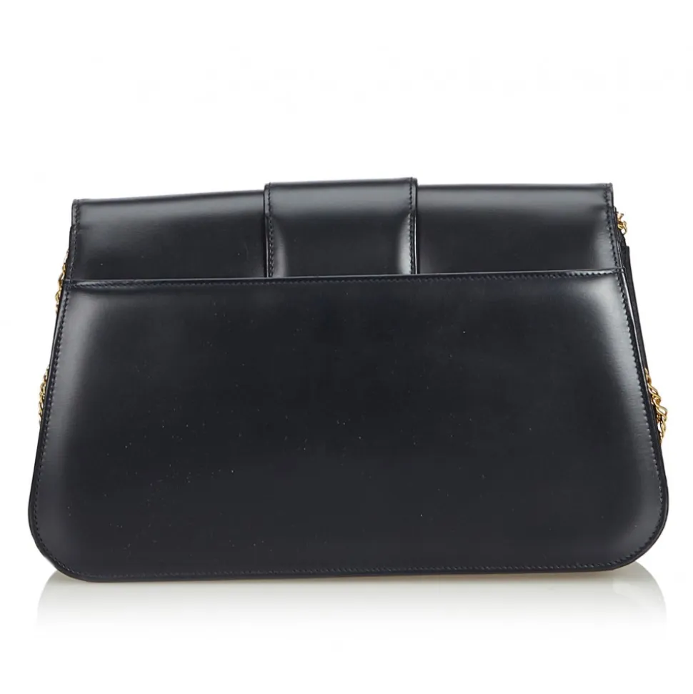 Cartier Vintage - Leather S De Cartier Sapphire - Black - Leather Shoulder Bag - Luxury High Quality - Avvenice