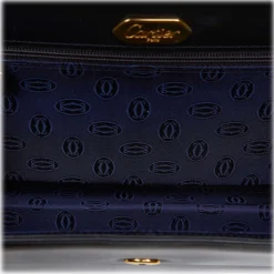 Cartier Vintage - Leather S De Cartier Sapphire - Black - Leather Shoulder Bag - Luxury High Quality - Avvenice