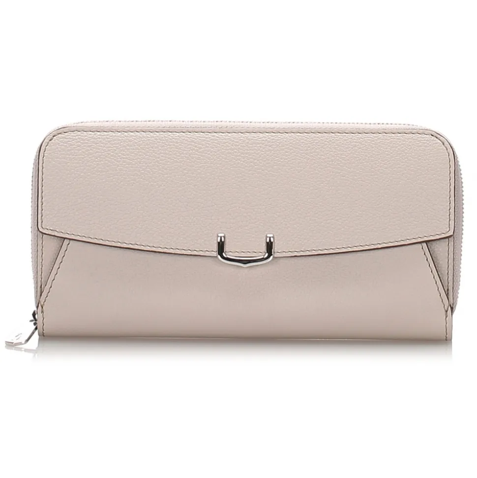 Cartier Vintage - Leather C de Cartier International Wallet - Beige - Patent Leather Wallet - Luxury High Quality - Avvenice