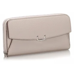 Cartier Vintage - Leather C de Cartier International Wallet - Beige - Patent Leather Wallet - Luxury High Quality - Avvenice