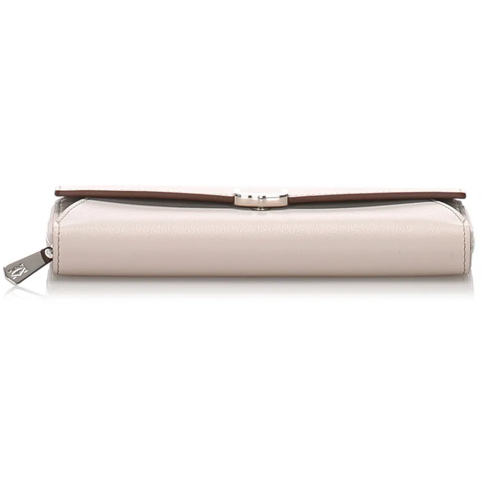 Cartier Vintage - Leather C de Cartier International Wallet - Beige - Patent Leather Wallet - Luxury High Quality - Avvenice