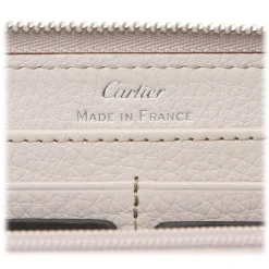 Cartier Vintage - Leather C de Cartier International Wallet - Beige - Patent Leather Wallet - Luxury High Quality - Avvenice