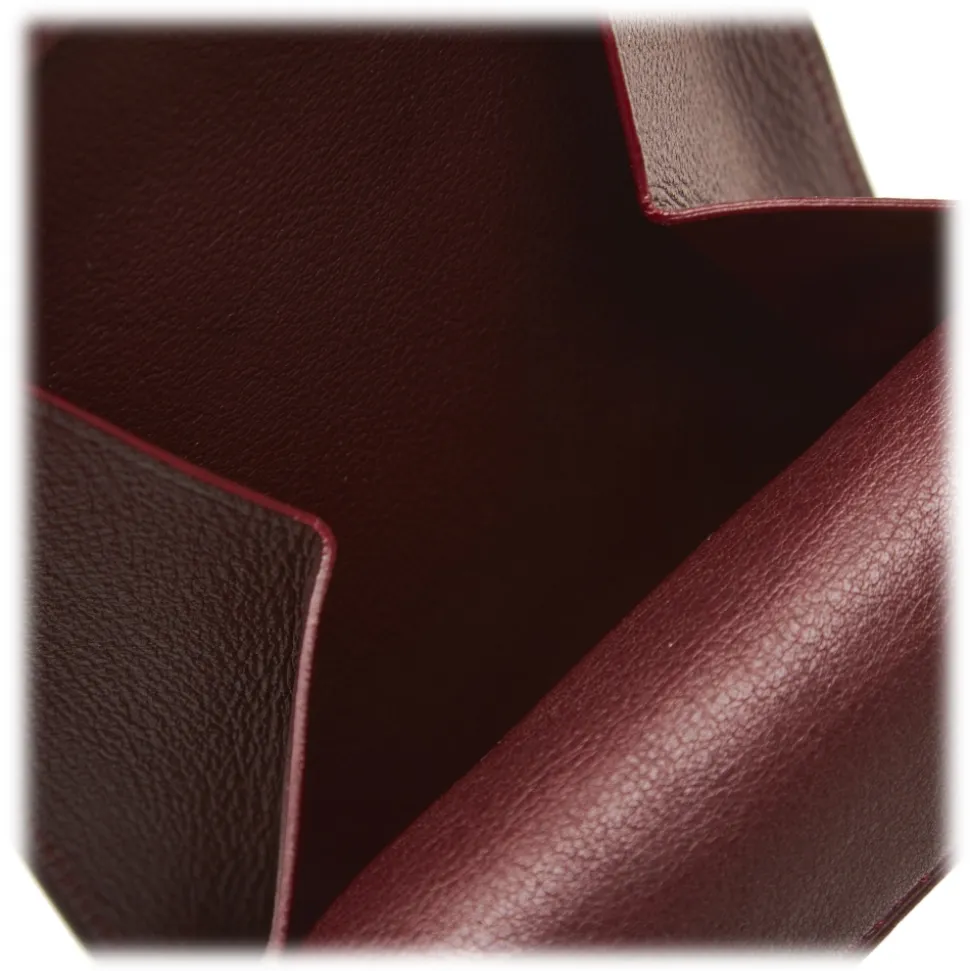 Cartier Vintage - Leather Must de Cartier Coin Pouch - Black - Patent Leather Wallet - Luxury High Quality - Avvenice