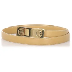 Cartier Vintage - Love Leather Belt - Beige Gold - Cartier Belt in Leather - Luxury High Quality - Avvenice