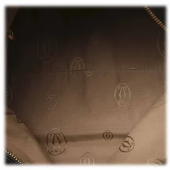 Cartier Vintage - Mink Fur Marcello de Cartier Tote - Brown Beige - Cartier Handbag in Leather - Luxury High Quality - Avvenice