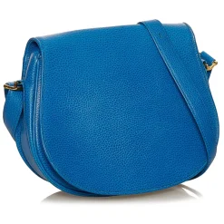 Cartier Vintage - Must de Cartier Leather Shoulder Bag - Blue - Leather Handbag - Luxury High Quality - Avvenice