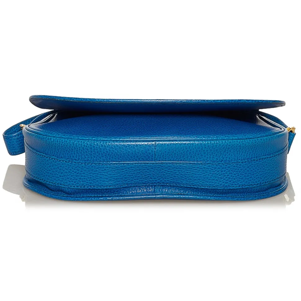 Cartier Vintage - Must de Cartier Leather Shoulder Bag - Blue - Leather Handbag - Luxury High Quality - Avvenice