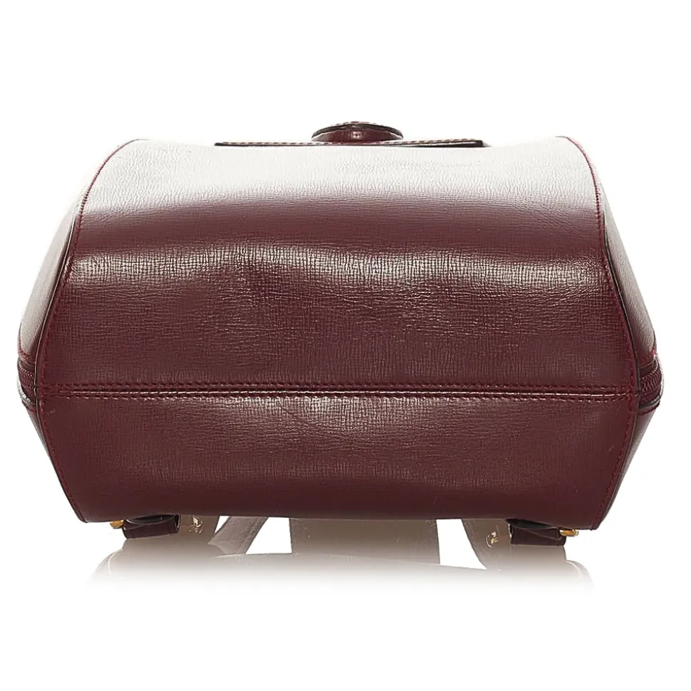 Cartier Vintage - Must de Cartier Leather Backpack - Red Burgundy - Leather Backpack - Luxury High Quality - Avvenice