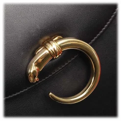 Cartier Vintage - Panthere Leather Handbag - Black - Cartier Handbag in Leather - Luxury High Quality - Avvenice