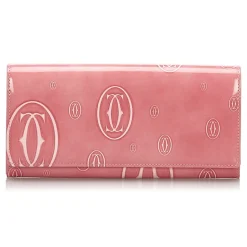 Cartier Vintage - Patent Leather Happy Birthday Long Wallet - Pink - Patent Leather Wallet - Luxury High Quality - Avvenice