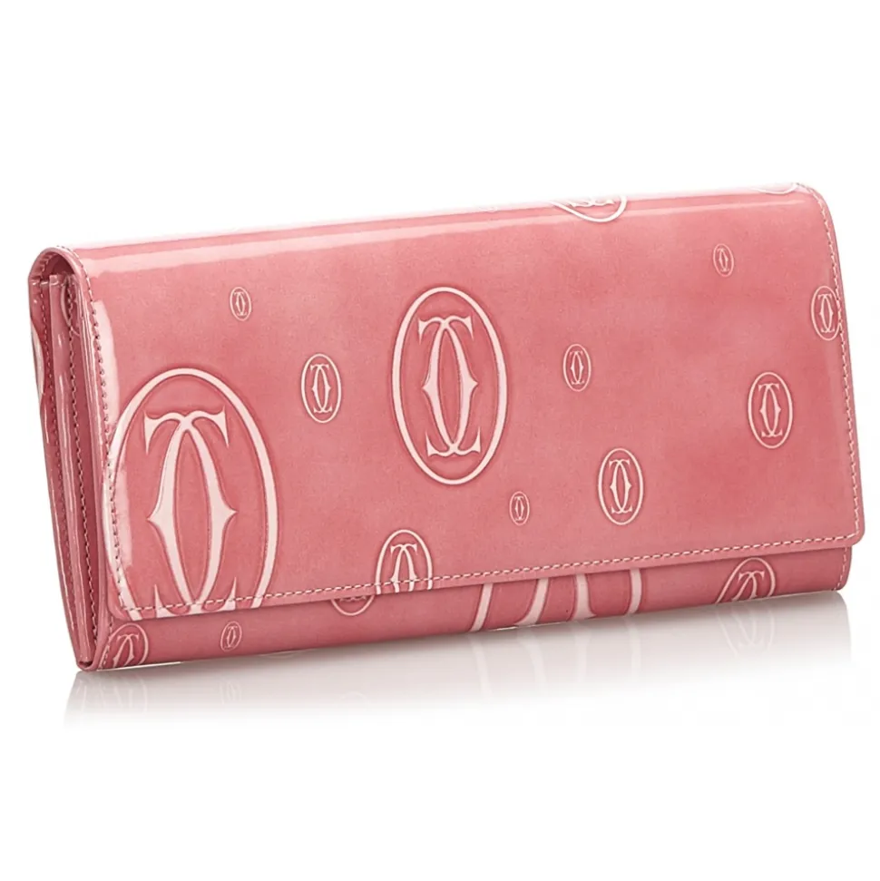 Cartier Vintage - Patent Leather Happy Birthday Long Wallet - Pink - Patent Leather Wallet - Luxury High Quality - Avvenice