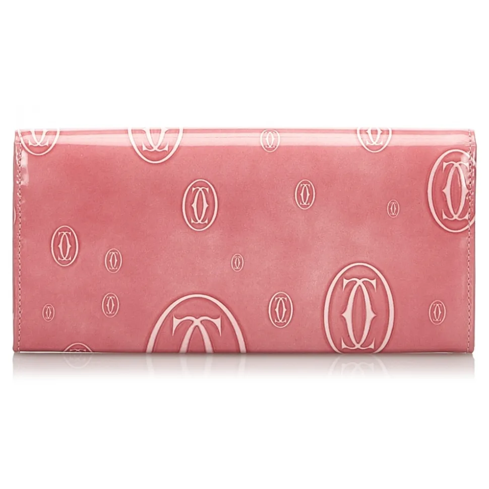 Cartier Vintage - Patent Leather Happy Birthday Long Wallet - Pink - Patent Leather Wallet - Luxury High Quality - Avvenice