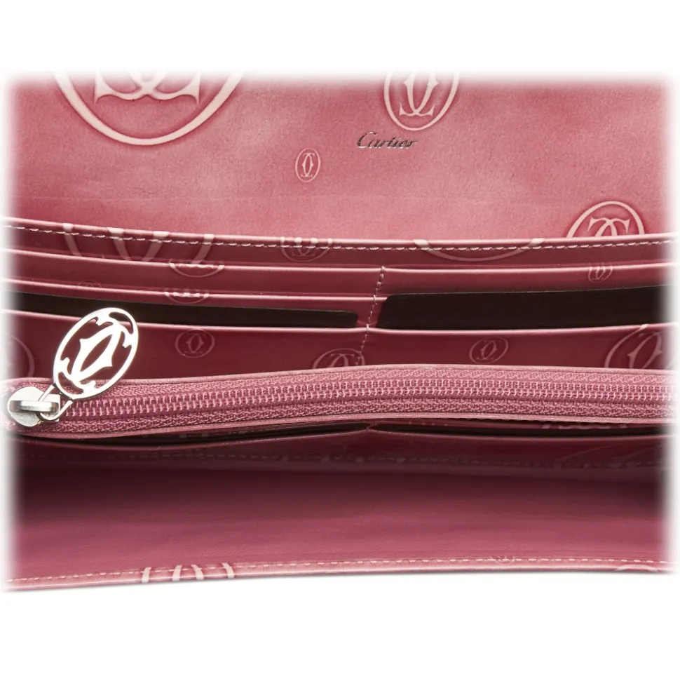 Cartier Vintage - Patent Leather Happy Birthday Long Wallet - Pink - Patent Leather Wallet - Luxury High Quality - Avvenice