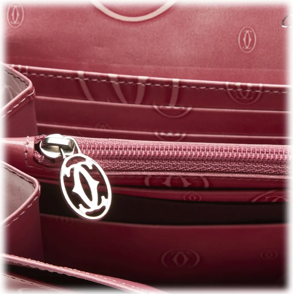 Cartier Vintage - Patent Leather Happy Birthday Long Wallet - Pink - Patent Leather Wallet - Luxury High Quality - Avvenice