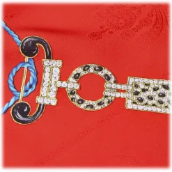 Cartier Vintage - Printer Silk Scarf - Red Cartier Scarf in Silk - Luxury High Quality - Avvenice