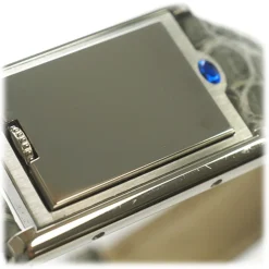 Cartier Vintage - Stainless Steel Tank Basculante Quartz Watch W1011158 - Cartier Watch Grey - Luxury High Quality - Avvenice