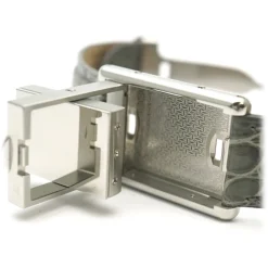 Cartier Vintage - Stainless Steel Tank Basculante Quartz Watch W1011158 - Cartier Watch Grey - Luxury High Quality - Avvenice