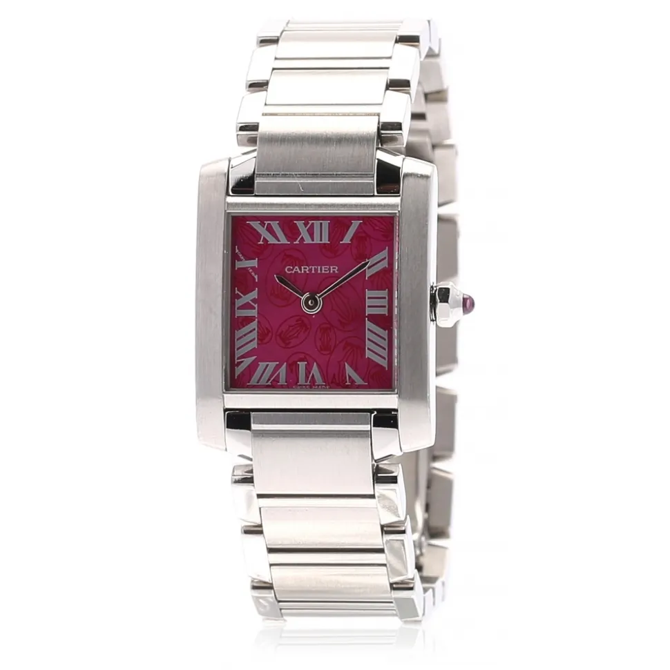 Cartier Vintage - Stainless Steel Tank Francaise Quartz Watch W51030Q3 - Cartier Watch in Stainless Steel - Luxury High Quality - Avvenice