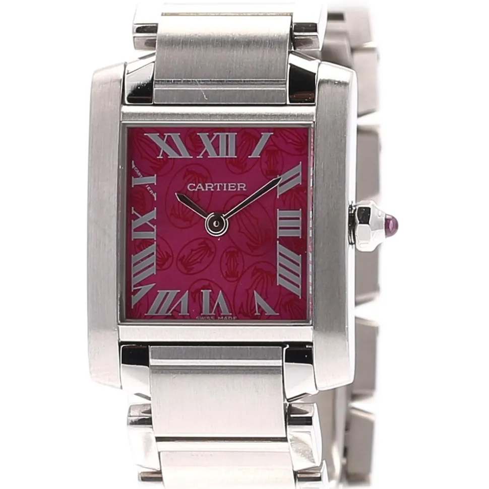 Cartier Vintage - Stainless Steel Tank Francaise Quartz Watch W51030Q3 - Cartier Watch in Stainless Steel - Luxury High Quality - Avvenice