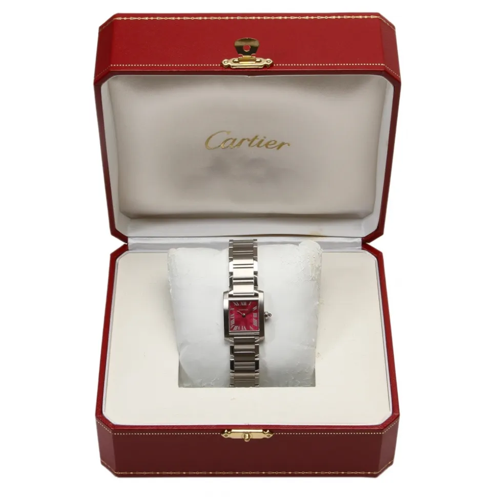 Cartier Vintage - Stainless Steel Tank Francaise Quartz Watch W51030Q3 - Cartier Watch in Stainless Steel - Luxury High Quality - Avvenice