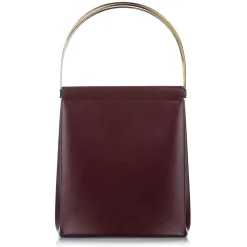 Cartier Vintage - Trinity Cage Leather Handbag - Red Burgundy - Leather Handbag - Luxury High Quality - Avvenice