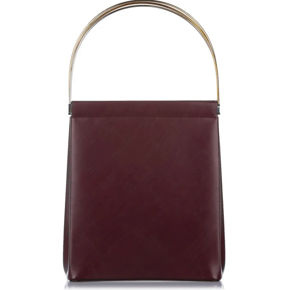 Cartier Vintage - Trinity Cage Leather Handbag - Red Burgundy - Leather Handbag - Luxury High Quality - Avvenice