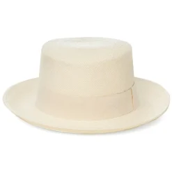 Catalina Jacob - Natural Vintage Hat - White - Handmade in Italy - Luxury Exclusive Collection - Avvenice