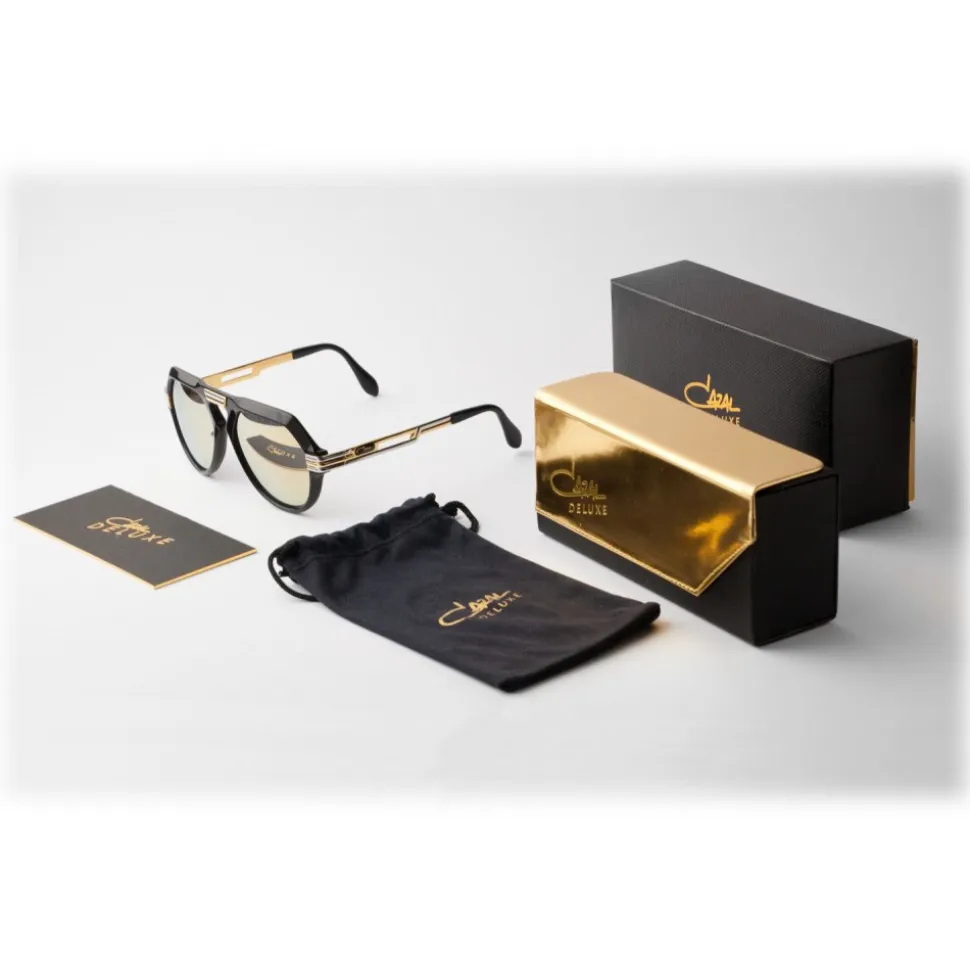 Cazal - Vintage 634 - Deluxe Model - Legendary - Limited Edition - Black - Gold - Sunglasses - Cazal Eyewear - Avvenice