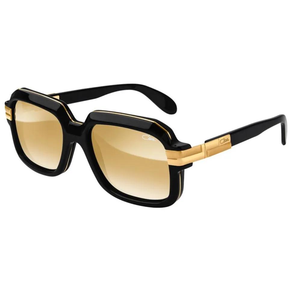 Cazal - Vintage 667 - Legendary - Limited Edition - Black - Gold - Mirrored Lenses - Sunglasses - Cazal Eyewear - Avvenice