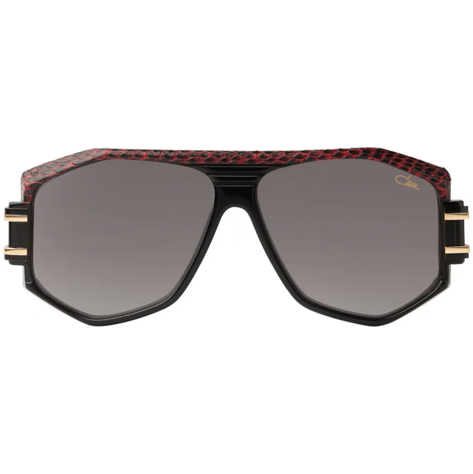 Cazal - Vintage 163 Leather - Legendary - Limited Edition - Black - Red - Sunglasses - Cazal Eyewear - Avvenice