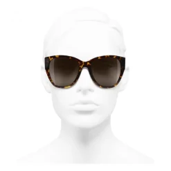 Chanel - Butterfly Sunglasses - Dark Tortoise Brown - Chanel Eyewear - Avvenice