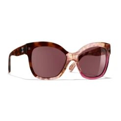 Chanel - Butterfly Sunglasses - Dark Tortoise Pink - Chanel Eyewear - Avvenice
