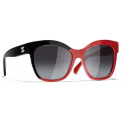 Chanel - Butterfly Sunglasses - Black Coral Gray - Chanel Eyewear - Avvenice