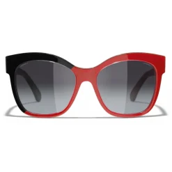 Chanel - Butterfly Sunglasses - Black Coral Gray - Chanel Eyewear - Avvenice