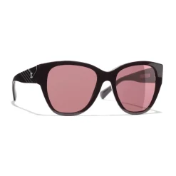 Chanel - Butterfly Sunglasses - Burgundy - Chanel Eyewear - Avvenice