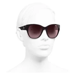 Chanel - Butterfly Sunglasses - Burgundy - Chanel Eyewear - Avvenice