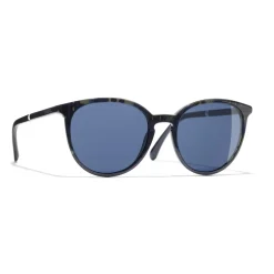 Chanel - Butterfly Sunglasses - Blue - Chanel Eyewear - Avvenice