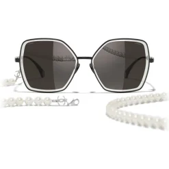 Chanel - Butterfly Sunglasses - Black Gray - Chanel Eyewear - Avvenice
