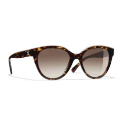 Chanel - Butterfly Sunglasses - Dark Tortoise Brown - Chanel Eyewear - Avvenice